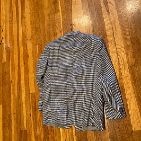 Hugo Boss Men's Houndstooth Suit Jacket Size 42R All Wool Corleone - Picture 5 of 9